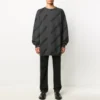 Intarsia-neulepusero logolla ”Grey” 625970T31781262