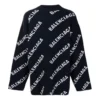 Intarsia-neulepusero logolla ”Musta” 623283T15674177