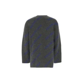 Intarsia-neulepusero logolla ”Tummanharmaa” 623283T15671035