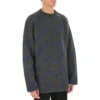 Intarsia-neulepusero logolla ”Tummanharmaa” 623283T15671035