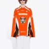 Jääkiekko-paneelipaita, pitkähihainen T-paita ”Orange” 657105TKV247074