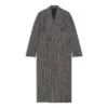 Kaksirivinen ruudullinen takki ”Black Grey” 704488TMU021070