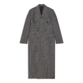 Kaksirivinen ruudullinen takki ”Black Grey” 704488TMU021070