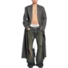 Kaksirivinen ruudullinen takki ”Black Grey” 704488TMU021070