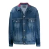 Kaulalogolla varustettu Denim-takit ”Sininen” 571324TCW032340