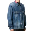 Kaulalogolla varustettu Denim-takit ”Sininen” 571324TCW032340