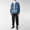 Kaulalogolla varustettu Denim-takit ”Sininen” 571324TCW032340
