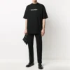 Klassinen logo, suuri, lyhythihainen, unisex, musta 620941TIV501070