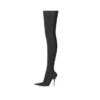 Knife 110 mm polven yli ulottuvat saappaat ”Black Matte Spandex” 719816W2ES01000