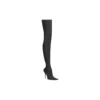 Knife 110 mm polven yli ulottuvat saappaat ”Black Matte Spandex” 719816W2ES01000