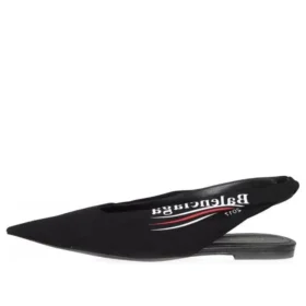 Knife Slingback -logopainetut rennot ballerinat ”Musta” 500619W06001091