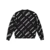 Koko pinnan kattava logopainatus, pyöreäkaulainen collegepaita ”Black White” 724858T16651070
