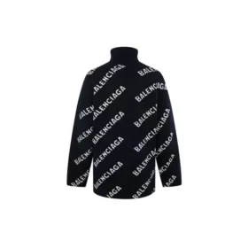 Koko pinnan peittävä logopusero, korkeakauluksinen ”Black White” 621018T15674177