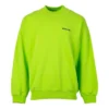 Kontrastilogolla varustettu collegepaita ”Lime” 671125TKVB57072