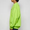 Kontrastilogolla varustettu collegepaita ”Lime” 671125TKVB57072