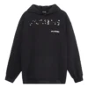 Käsinpiirretty Balenciaga-huppari, medium-mitoitus ”Musta” 600583TOVO61070