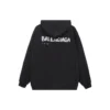 Käsinpiirretty Balenciaga-huppari, medium-mitoitus ”Musta” 600583TOVO61070
