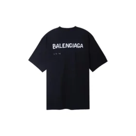 Käsinpiirretty Balenciaga-T-paita, Large-malli, ”Musta” 641675TOVO51070 Käsinpiirretty Balenciaga-T-paita, Large-malli, ”Musta” 641675TOVO51070