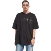 Käsinpiirretty Balenciaga-T-paita, Large-malli, ”Musta” 641675TOVO51070