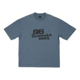 Käsinpiirretty BB Icon-t-paita, keskileveä istuvuus, ”Blue Black” 612966TNVN44183