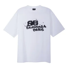 Käsinpiirretty BB Icon-t-paita, medium-mitoitus, ”White Black” 612966TNVN49040