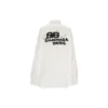 Käsinpiirretty BB-pitkähihainen paita, oversized-malli ”White” 725722TYB189000