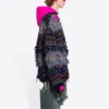 Kulunut Fair Isle -villaseosneule ”Blue” 662518T16028088