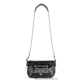 Le Cagole Xs Flap Bag Diy Metal ”Musta” 7190822AAXD1000