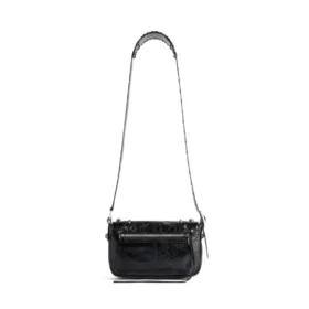 Le Cagole Xs Flap Bag Diy Metal ”Musta” 7190822AAXD1000