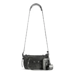 Le Cagole Xs Flap Bag Metallized ”Metalic Grey” 7190822AAWR1314