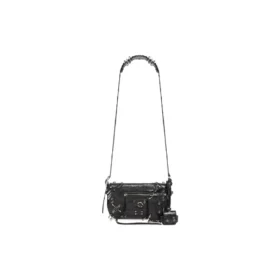 Le Cagole Xs -läppälaukku, jossa on lävistyksiä ”Black” 7190822AAE31000
