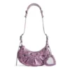 Le Cagole XS -olkalaukku, leopardikuvioinen ”Pink” 6713092AAV75651