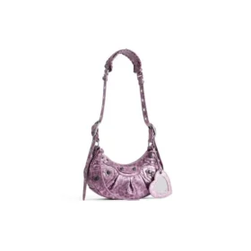 Le Cagole XS -olkalaukku, leopardikuvioinen ”Pink” 6713092AAV75651