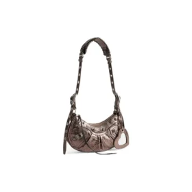 Le Cagole Xs -olkalaukku, metallisoitu ”Brown” 6713090GT3Y2564