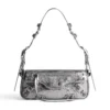 Le Cagole Xs -olkalaukku, metallisoitu ”Silver” 7716700GT3Y8103
