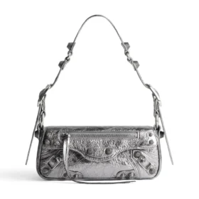 Le Cagole Xs -olkalaukku, metallisoitu ”Silver” 7716700GT3Y8103