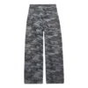 Leveälahkeiset camouflage-farkut ”Harmaa” 641456TJW551055