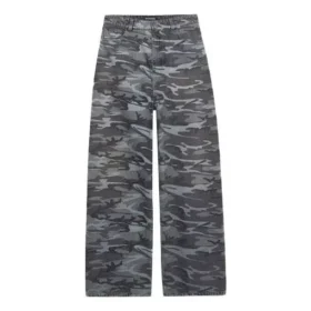 Leveälahkeiset camouflage-farkut ”Harmaa” 641456TJW551055