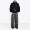 Leveälahkeiset camouflage-farkut ”Harmaa” 641456TJW551055