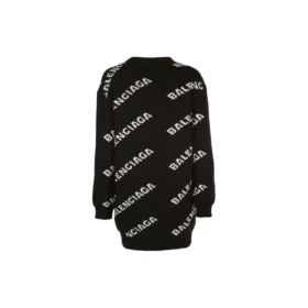 Logo Oversized Cardigan ”Black” 555275T14711070