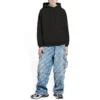 Logohuppari, keskileveä istuvuus ”Washed Black” 600583TLVB81146
