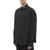Logokauluksinen pitkähihainen napituspaita ”Black” 671586TYB181000