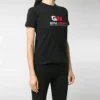 Logopainettu pyöreäkaulainen T-paita, musta 612964TIVD51000