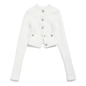Lyhyt neuletakki ”White” 793604T33289000