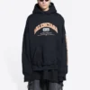 Maison Balenciaga -huppari, leveä istuvuus ”Black” 674986TLVJ21074