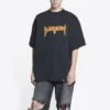 Metallica-lyhythihainen T-paita, oversized-malli, ”Black Orange” 694576TMV881055