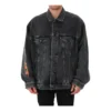 Metallica Oversized Denim Jacket ”Washed Black Orange” 694504TBP471055