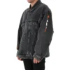 Metallica Oversized Denim Jacket ”Washed Black Orange” 694504TBP471055