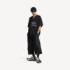 Miesten 3b-jalkapallo-V-kaula-T-paita, oversized, musta/antrasiitti Miesten 3b-jalkapallo-V-kaula-T-paita, oversized, musta/antrasiitti