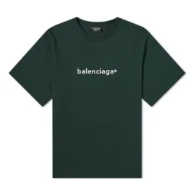 Miesten Balenciaga Alphabet -kuvioinen pyöreäkaulainen lyhythihainen pusero, vihreä 612966TIV543011 Miesten Balenciaga Alphabet -kuvioinen pyöreäkaulainen lyhythihainen pusero, vihreä 612966TIV543011